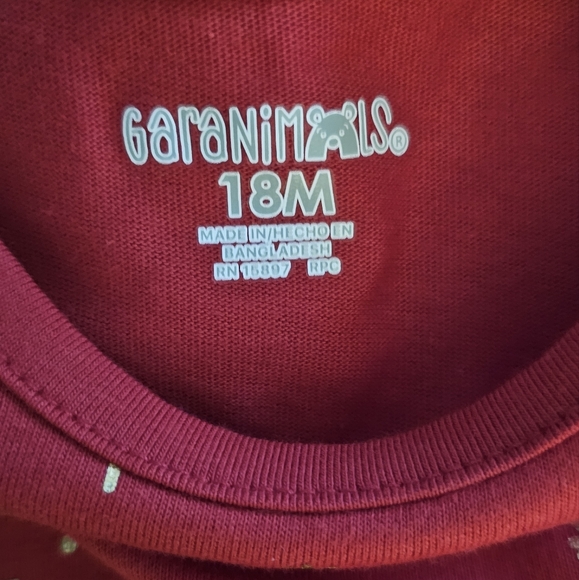 Granimals. Girls Holiday Dress. Red with Gold. Sizes: 18 months, 2T & 3T. NWT. - Picture 4 of 10